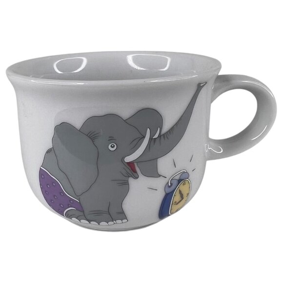 Vintage Eschenbach Bambolino Porcelain Childrens Mug Set With Elephant & Clown D - Picture 2 of 12
